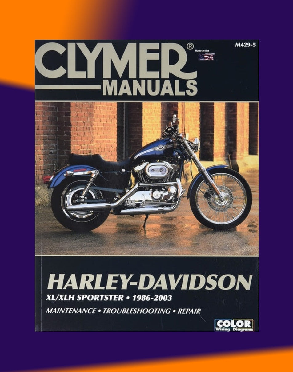HARLEY DAVIDSON XL/XLH SPORTSTER 1986-2003 Full Manual Set – Repair & Maintenance Manual - CLYMER