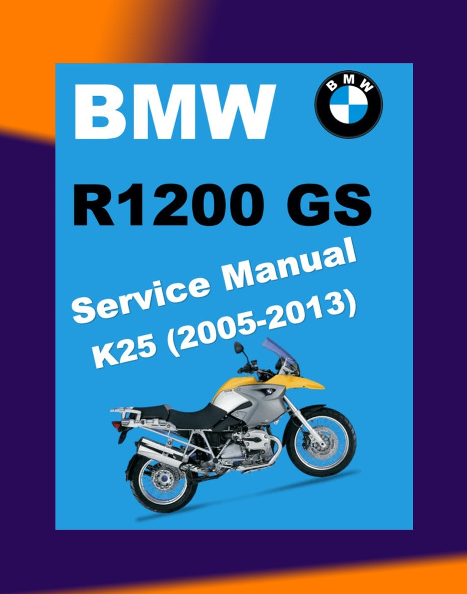 BMW R1200 GS / R1200GS K25 2005-2013 Full Manual Set – Repair & Maintenance Manual and Spare Parts Catalog and User Handbook