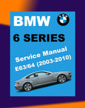 BMW E63 E64 M6 2003-2010 Full Manual Set – Repair & Maintenance Manual