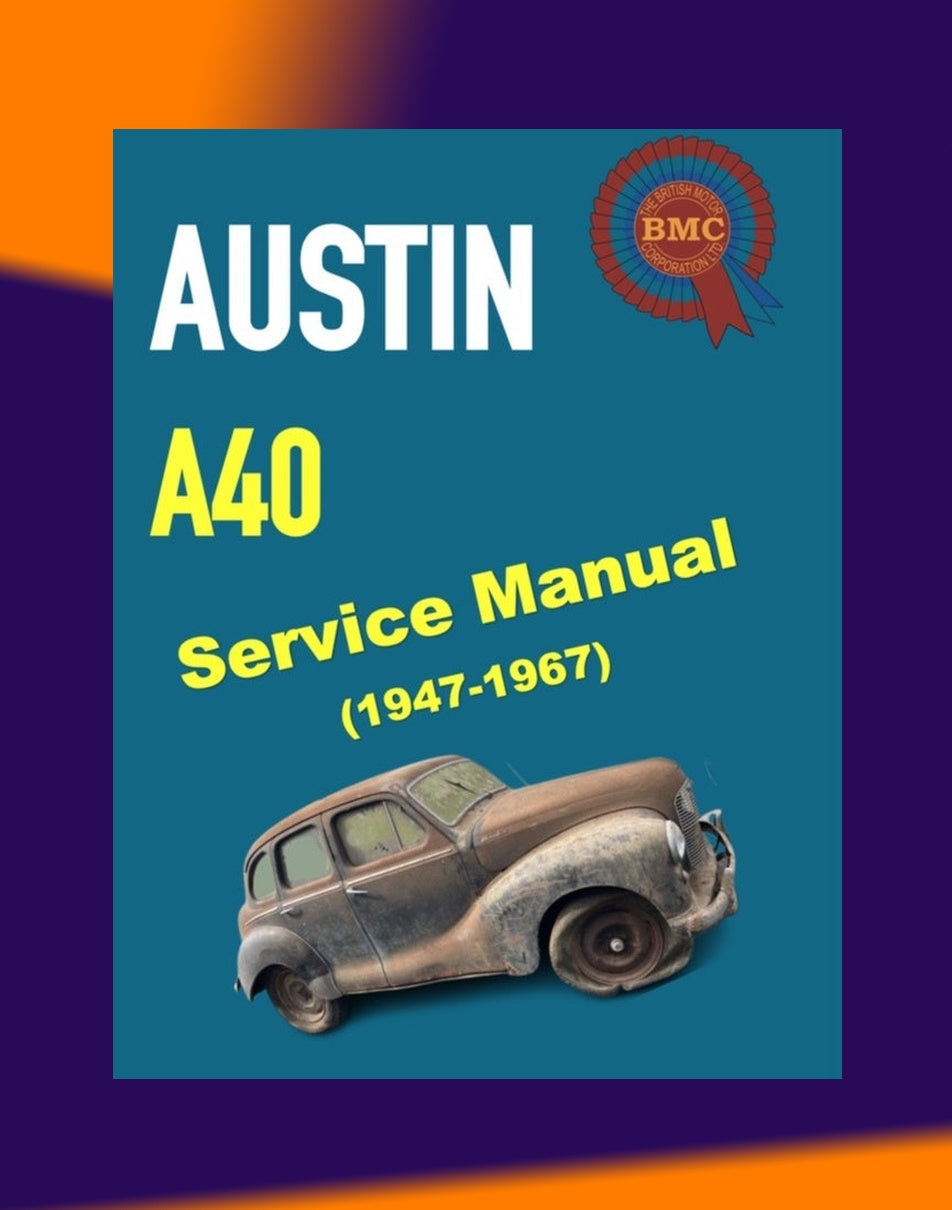 [CLASSIC] AUSTIN A40 1947-1967 Full Manual Set – Repair & Maintenance Manual